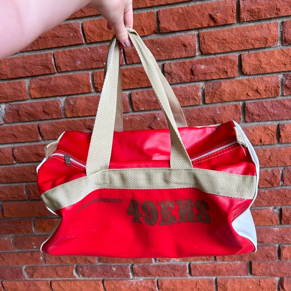 San Francisco 49’ers vintage leather duffle bag - Picture 4 of 15